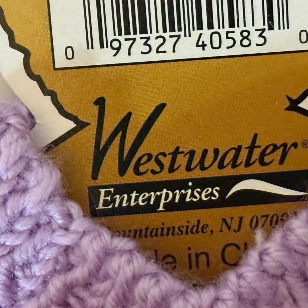 Vintage brand new purple Snow Princess sweater for a 10